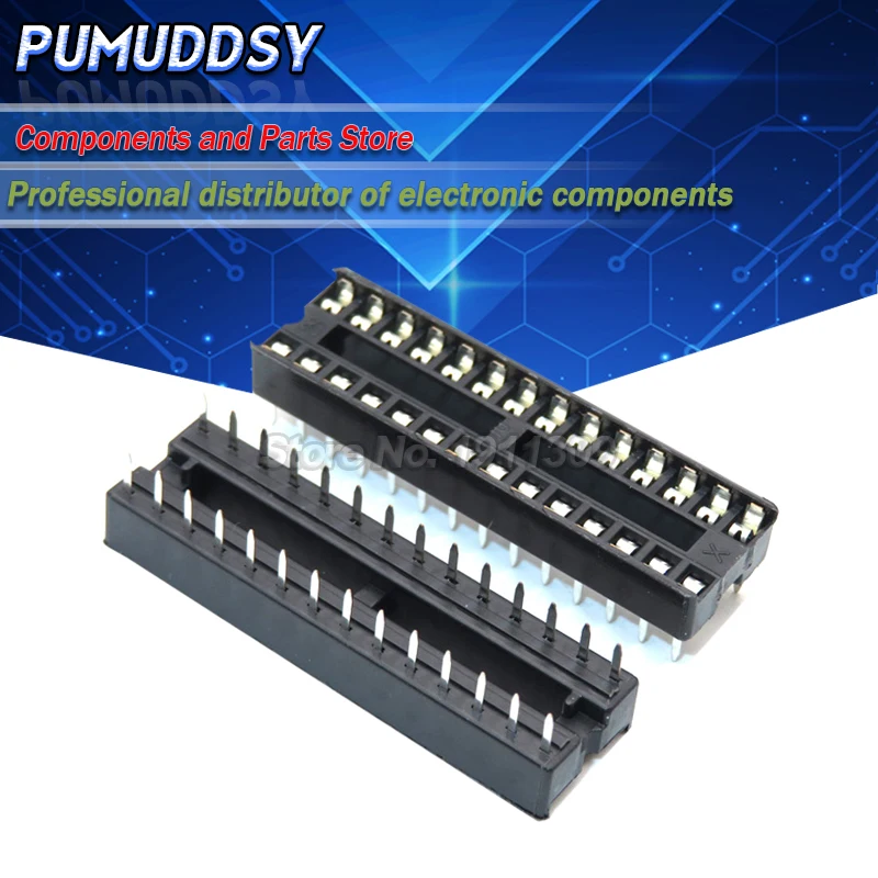 10 шт. 28pin Pin DIP DIP28 IC розетки адаптер паяного типа узкие