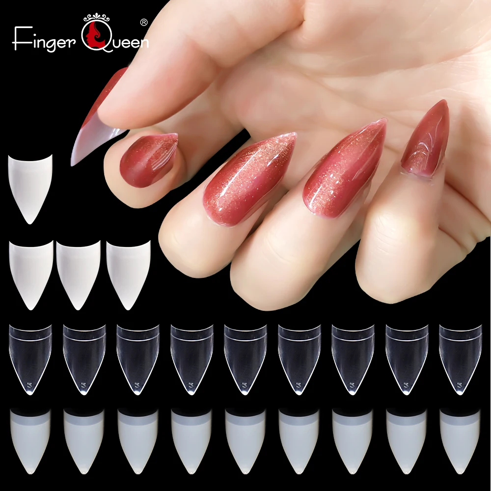 

500pcs French False Acrylic Nail Tips Ballerina Coffin Nails Tips Tips Coffin Fake Nails UV Gel Manicure Nails Art FQ-29