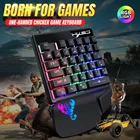 HXSJ игровая клавиатура для одной руки, механическая ручная RGB подсветка, USB Проводная эргономичная клавиатура, игровой контроллер для ПК, ноутбука, геймеров