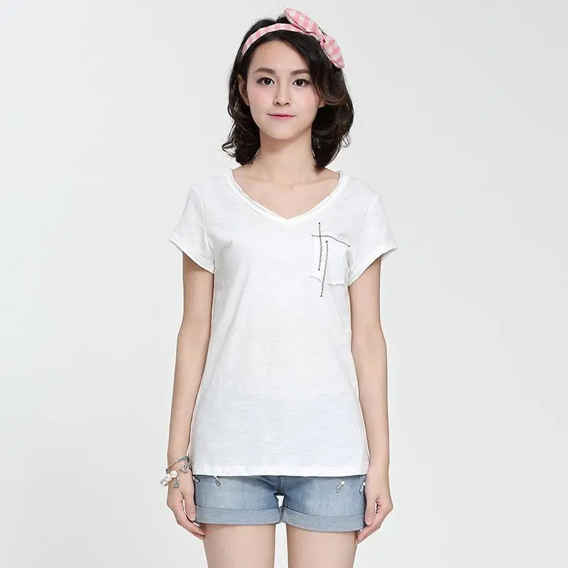 

2020 Women Short Sleeve purpel Shirt Top Garment