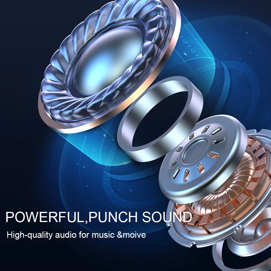 TWS-стереонаушники F9 с поддержкой Bluetooth 5 2 и зарядным футляром на 2000 мА · ч |