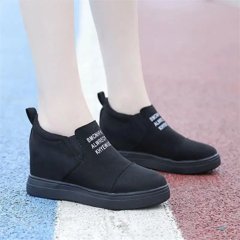 

2020 New Spring Women's Wedge Shoes Autumn High Heel Ladies Platform Increasing Shoes Elastic Band Fashion Casual Footwear