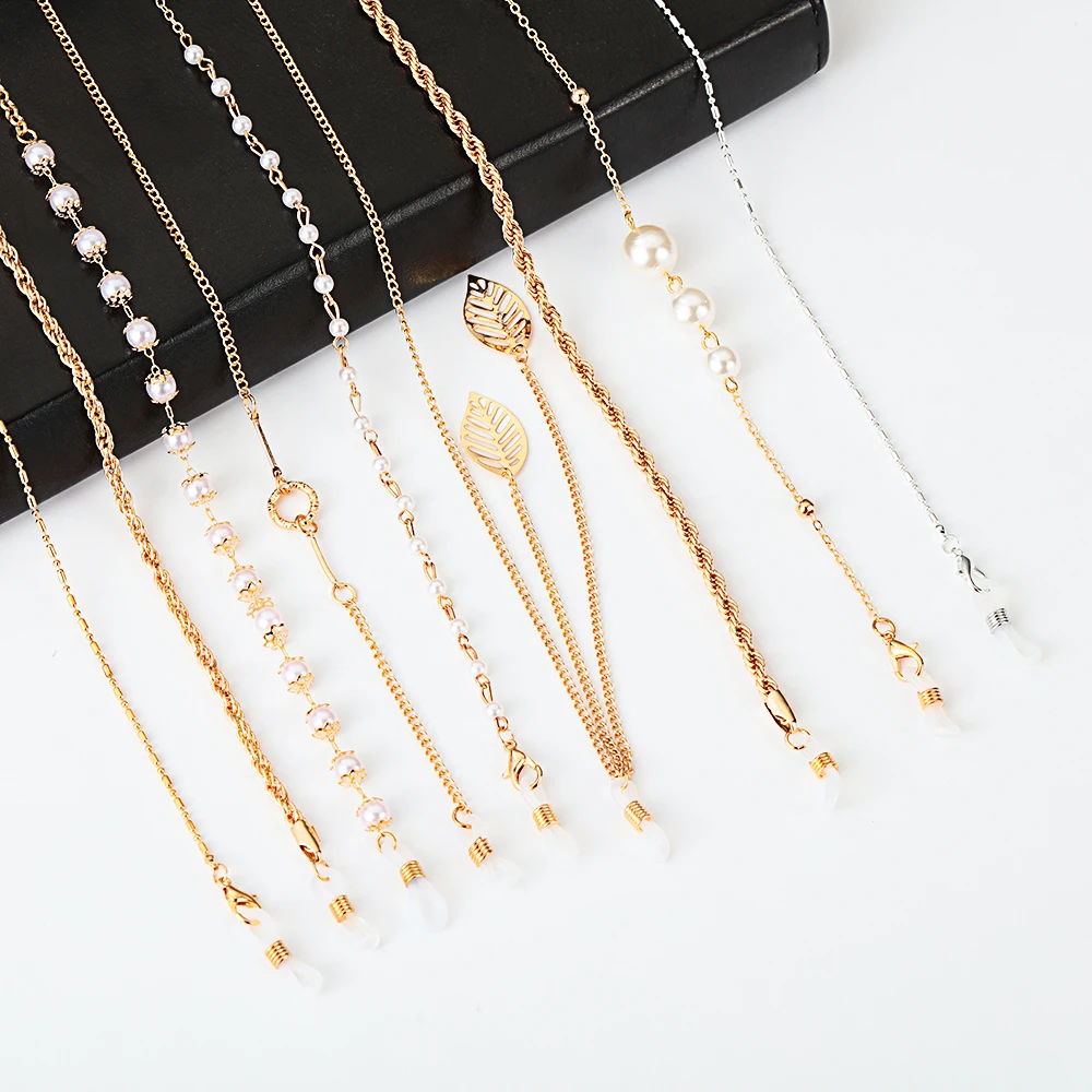 Модные очки цепи солнцезащитные держатель для чтения ремешок ананас губная