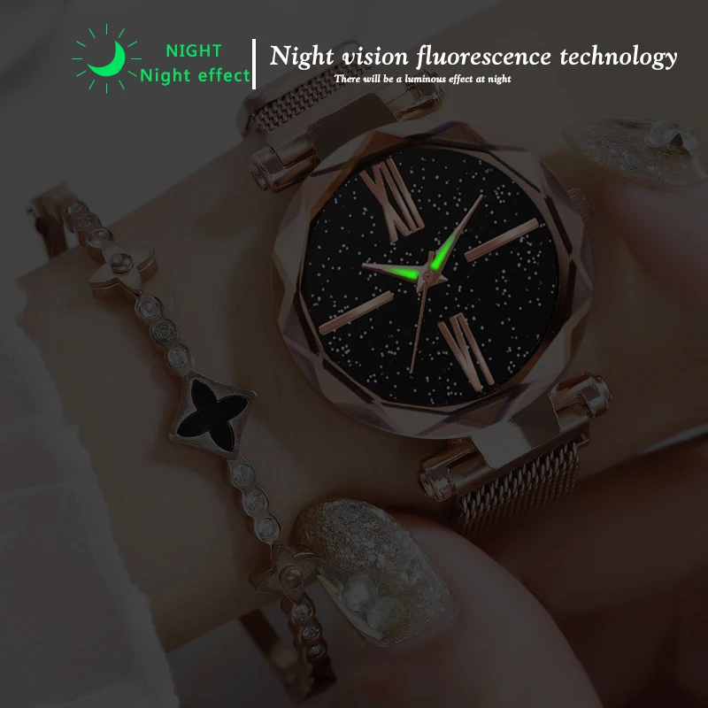 Женские наручные часы с магнитной пряжкой | Наручные