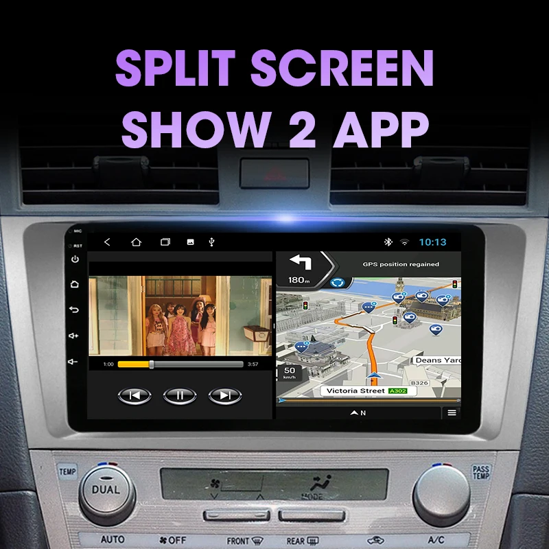 JMCQ Android 10.0 Car Radio For Toyota Camry 6 XV 40 50 2006 - 2011 Multimedia Video Player Navigaion GPS 2 din Stereo Head unit |