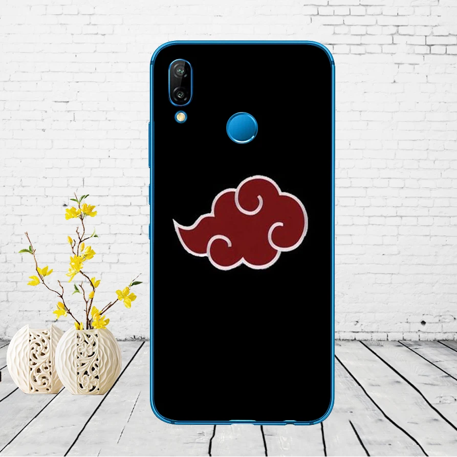 168DD Наруто Akatsuki Clan Cloud Symbol Мягкий силиконовый чехол для Huawei P9 P10 P20 P30 Lite mate 10 20 PRO lite p smart чехол
