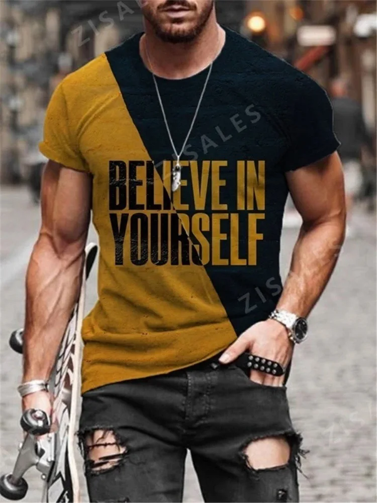 

Oversized spring and summer new fashion 3D digital full-body printing Harajuku short-sleeved men's T-shirt top