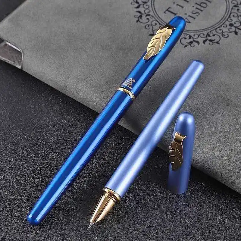 

Lanbitou 8053 Fountain Pen Metal Pocket Ink Pen EF Hooded Nib Leaf Clip Business Stationery Office school supplies Writing Gift