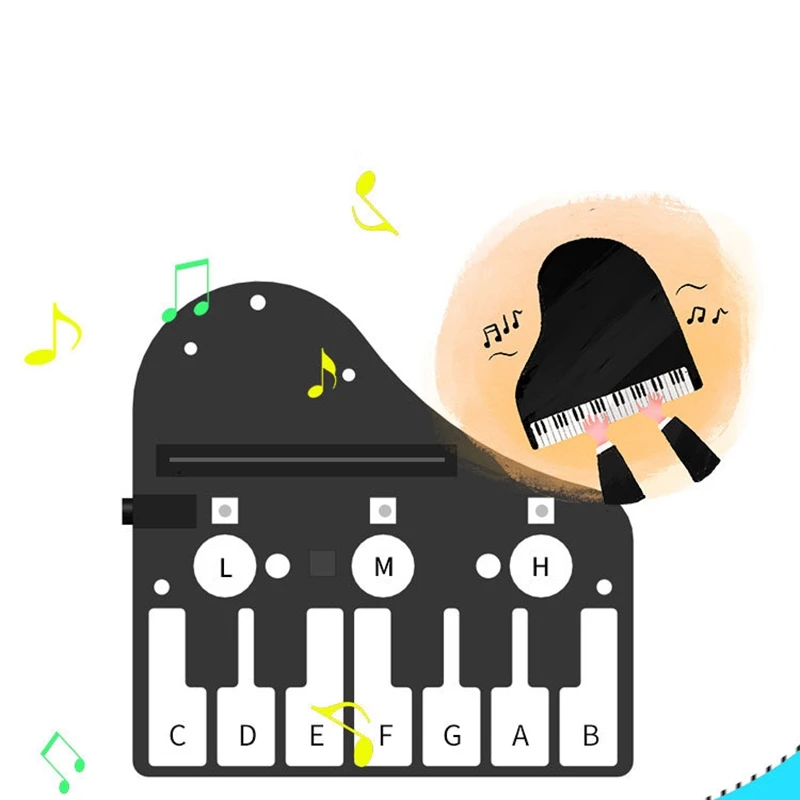 Для Micro: Bit Piano Плата расширения для макетная плата музыка Rgb фонарь зуммер |