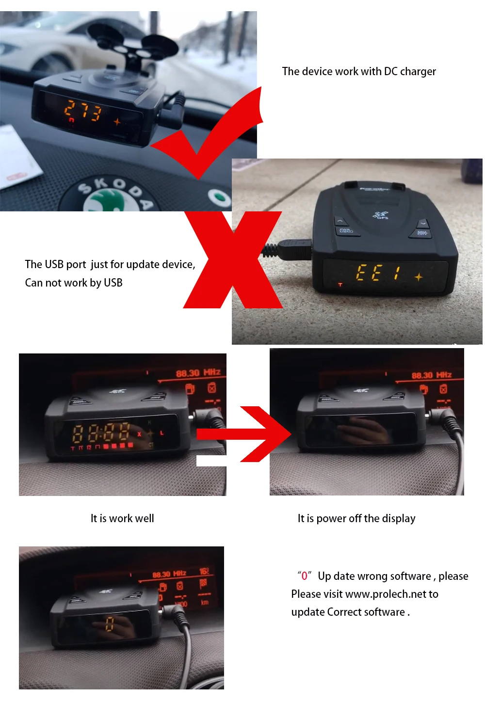 Karadar G820STR Radar Detectors Led 2 in 1 Radar Detector for Russia with GPS Car Anti Radars Police Speed Auto X CT K La