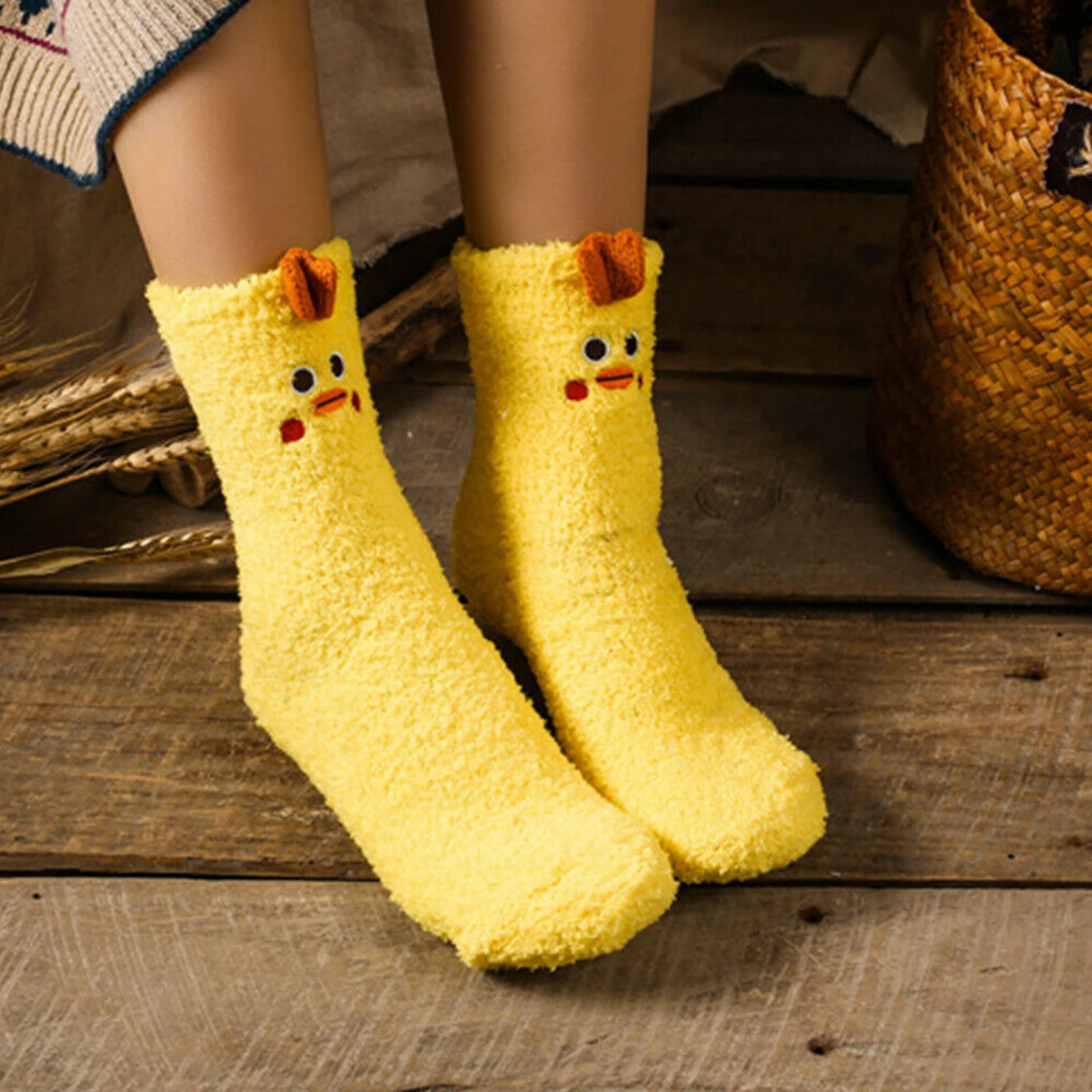

Hot Selling Women Ladies Winter Warm Sock Fleece Animal Soft Cute Fluffy Lounge Slipper Sock