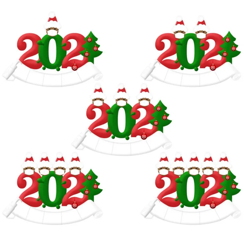 

2020 Quarantine Christmas Birthday Party Decoration Gift Products Personalized Christmas Tree Pendant Christmas Decorations