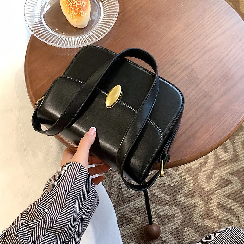 

Women's Bags Fashion High Quality Pu Leather Shoulder Messenger Bag 2022 Luxury Designer Small Square Bag Handbag Sac A Main