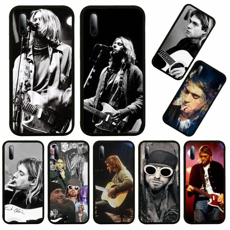 

Kurt Cobain Phone Case For Huawei Honor View V 5 7 8 9 10 20 30 X S Play Lite Pro Cover