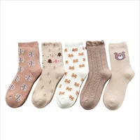 new style long socks women winter tube socks plus velvet thickened cartoon warm autumn and winter terry towel socks thick socks
