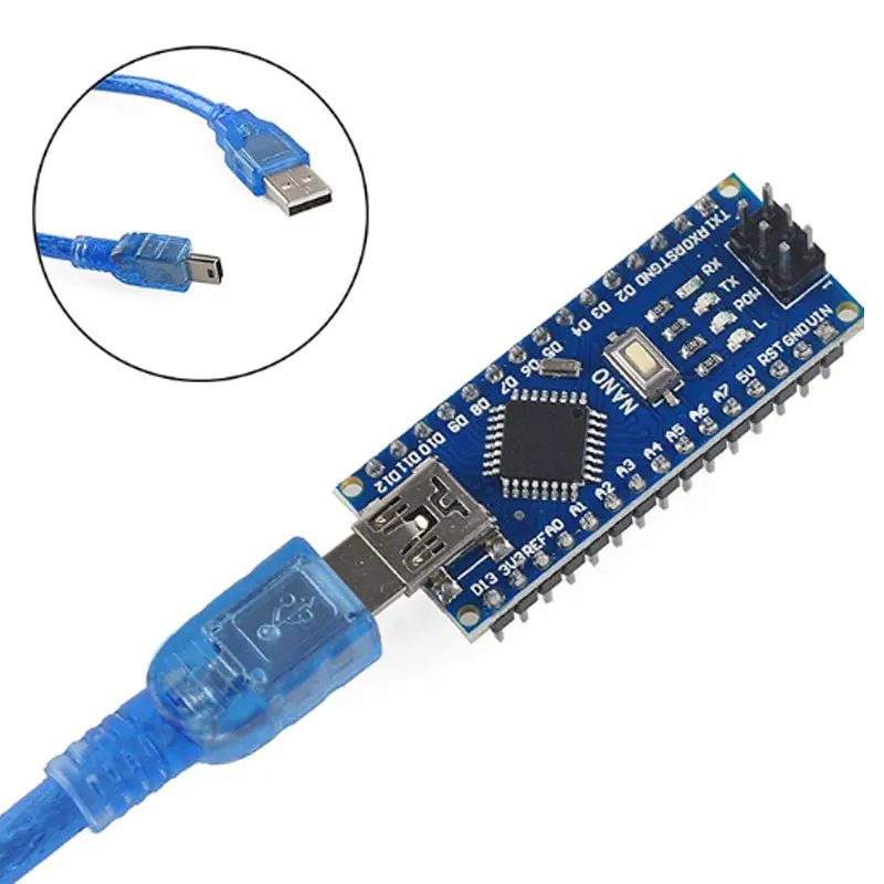 3 шт. Nano V3.0 ATmega328P контроллер совместим с Arduino CH340 USB драйвер без кабеля NANO 0 |