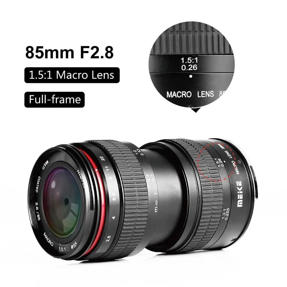Полнокадровый объектив MK 85 мм f2.8 с ручной фокусировкой для камер Canon DSLR