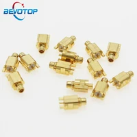100pcslot mmcx male jack connector pcb mount with solder straight goldplated 3 pins mmcx rf connector