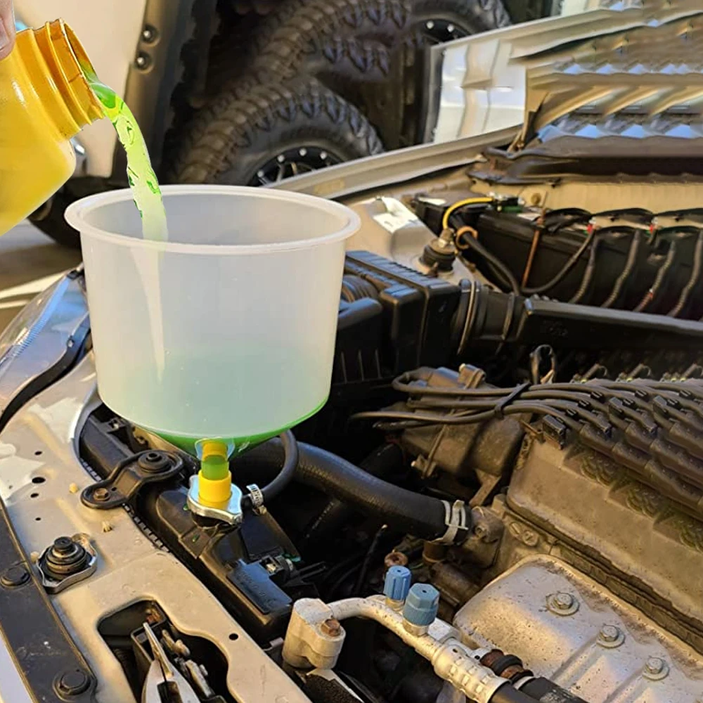 

Car Accessories 15Pcs/Set Plastic Filling Funnel Spout Spill Proof Coolant Filling Kit Pour Oil Tool Fit Universal Vehicles
