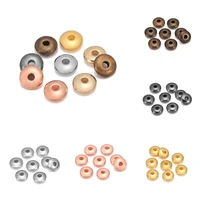 200pcs gold rhodium flat 6 8 mm round spacer ccb plastic bead spacer loose charm beads for diy jewelry making supplies wholesale
