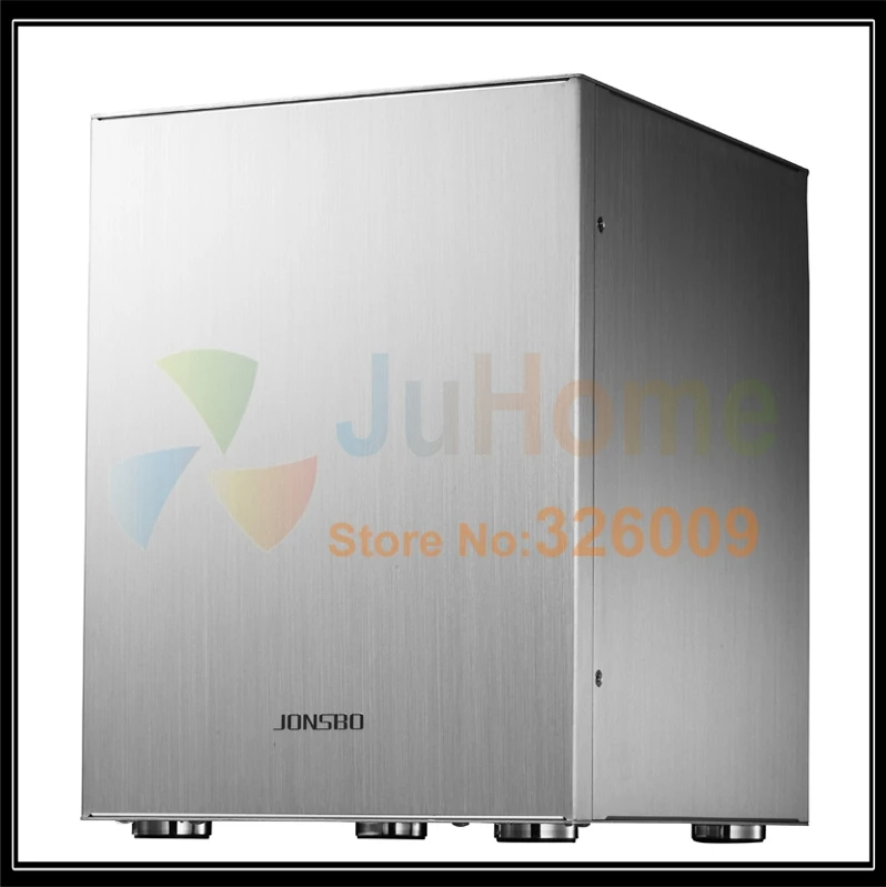 Чехол Jonsbo C2 Silver C2S HTPC ITX для мини компьютера с алюминиевой поддержкой 3 5 ''HDD USB3.0