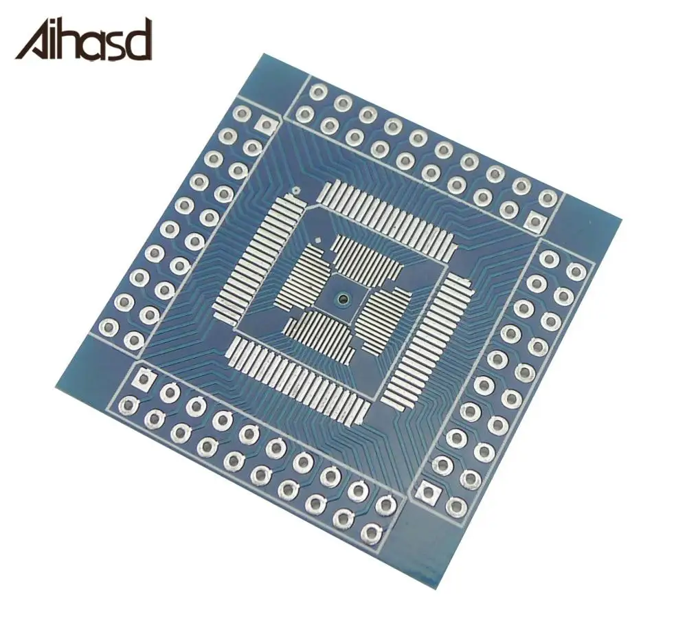 Плата адаптера QFN/TQFP/LQFP QFP 16 80 pin 0 5 мм для Dip Pcb двухсторонняя|qfp to dip|qfn diptqfp dip |