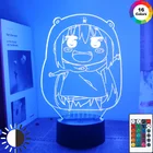 Милое Аниме Himouto! Ботинки для костюмированной вечеринки для косплея Умару-Чан фигурка на акриловой подставке модель игрушки 3D лампа Спальня изучьте стол Декор мультипликационный персонаж дома Умару светодиодный Ночной светильник подарок
