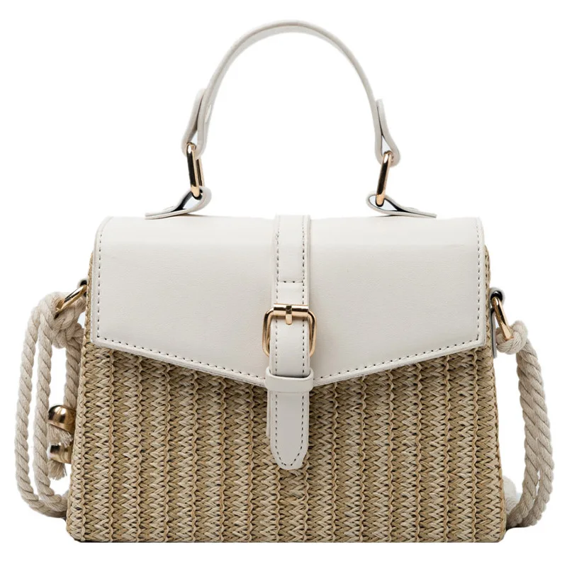 

Summer female 2021 new tide western style bag fashion knitting portable small bread web celebrity popular inclined shoulder bag