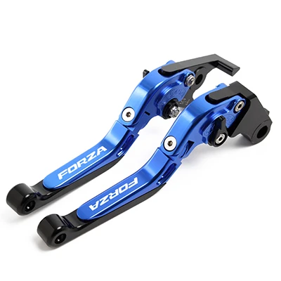 blue black Для Honda FORZA 300 125 250 2010- аксессуары для мотоциклов регулируемые складные удлиняющиеся тормозные рычаги сцепления ручка бар - Цвет: blue black