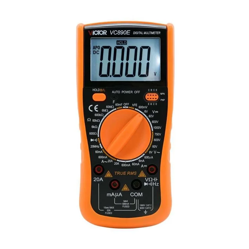 

Victory VC890E Multimeter Digital Multimeter High Precision Multimeter Digital Display Meter Backlight Automatic Shutdown