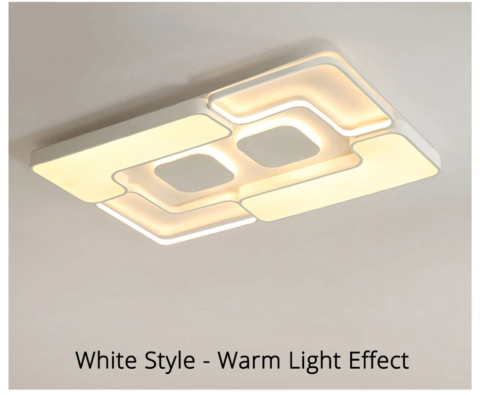 LED ceiling lights White/Grey body Modern living room for bedroom support 110V and 220V Remote control led lamps