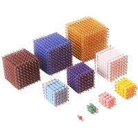kids toy montessori colorful beads cubes thousands squares materials digitals 1 1000 math toys for children early educational