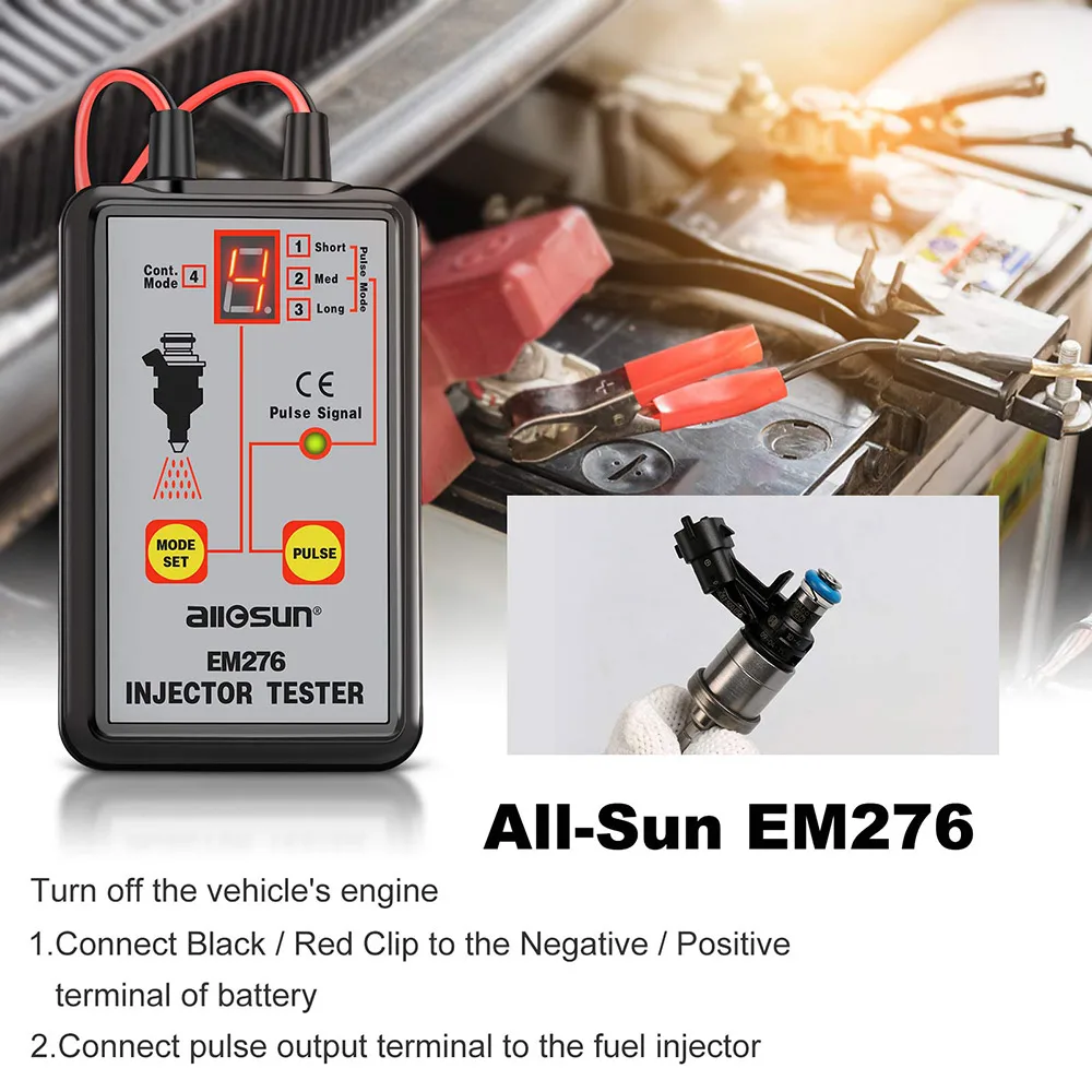 

All-Sun Professional EM276 Injector Tester 4 Pluse Modes Powerful Fuel System Scan Tool