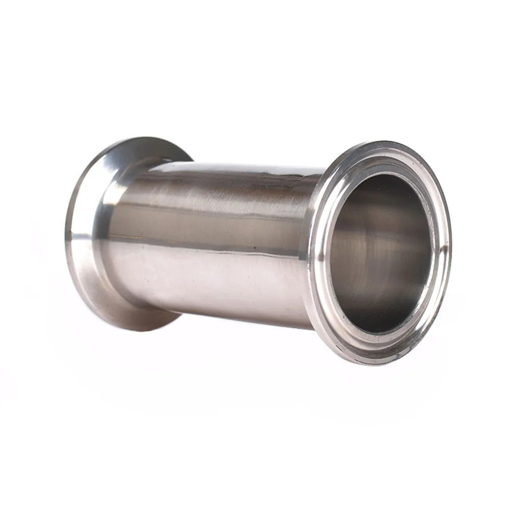 

SS304 19mm 25mm 32mm 38mm 45mm 51mm 63mm 76mm 89mm Spool Tube Ferrule Flange +PTFE Gasket +Tri Clamp Pipe Fittings Length 100mm