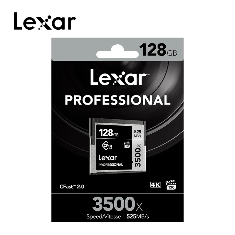 Оригинальный Lexar 3500X CF карта 64 Гб 128 ГБ 256 512 CFast 2 0 Prfessional Camer памяти 3D 4K видео Высокая