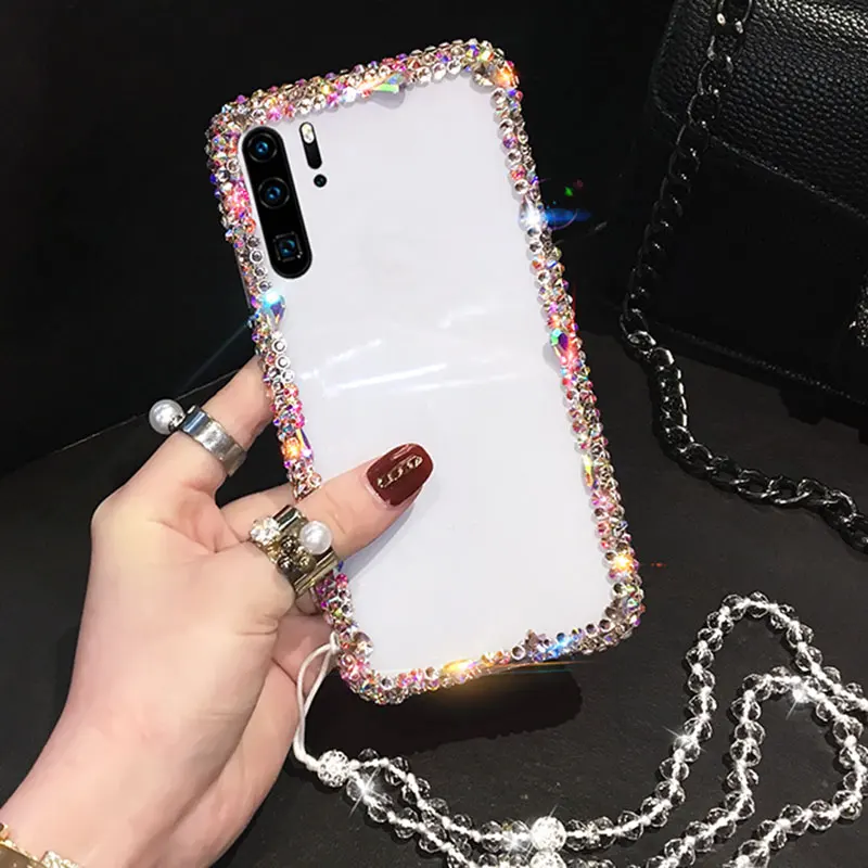 Чехол со стразами для Huawei P40 Lite E P30 P20 Pro P Smart S 2020 Nova 7i 7SE 6SE 5i 4e 3i 3e mate1020lite чехол