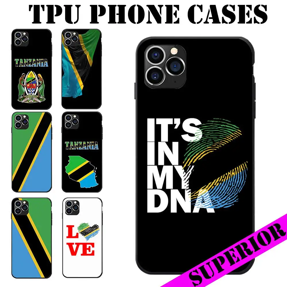 Чехлы для телефонов из мягкого ТПУ с изображением флага Танзании XIAOMI 5 6 8 9 MAX MIX NOTE