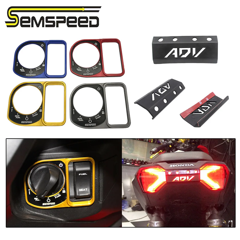 

SEMSPEED для HONDA ADV150 adv 150, 2019, 2020, 2021, задний фонарь, светильник, декоративная крышка, переключатель, Электрический дверной замок, защитная крышка
