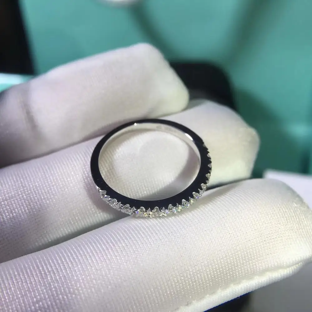 Deputy ring 9K White Gold DF color Moissanite Lab diamond party jewelry Wedding Anniversary classic Tail | Украшения и аксессуары