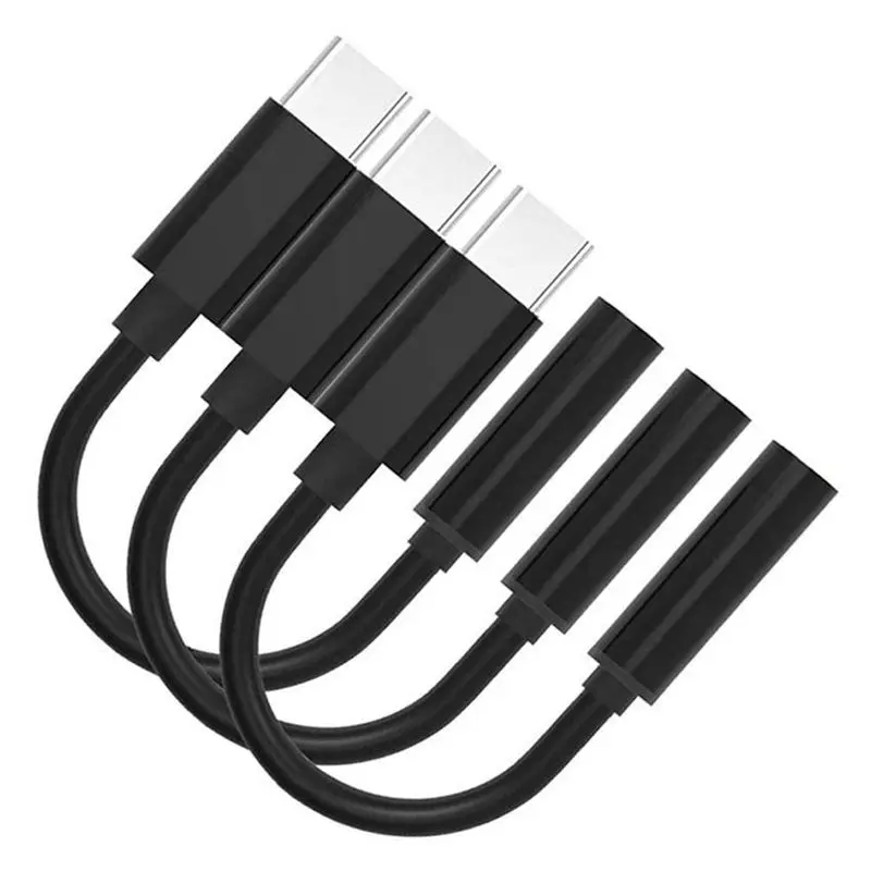 3 шт. Тип C до 5 мм разъем для наушников o адаптер переменного тока USB AUX микрофон