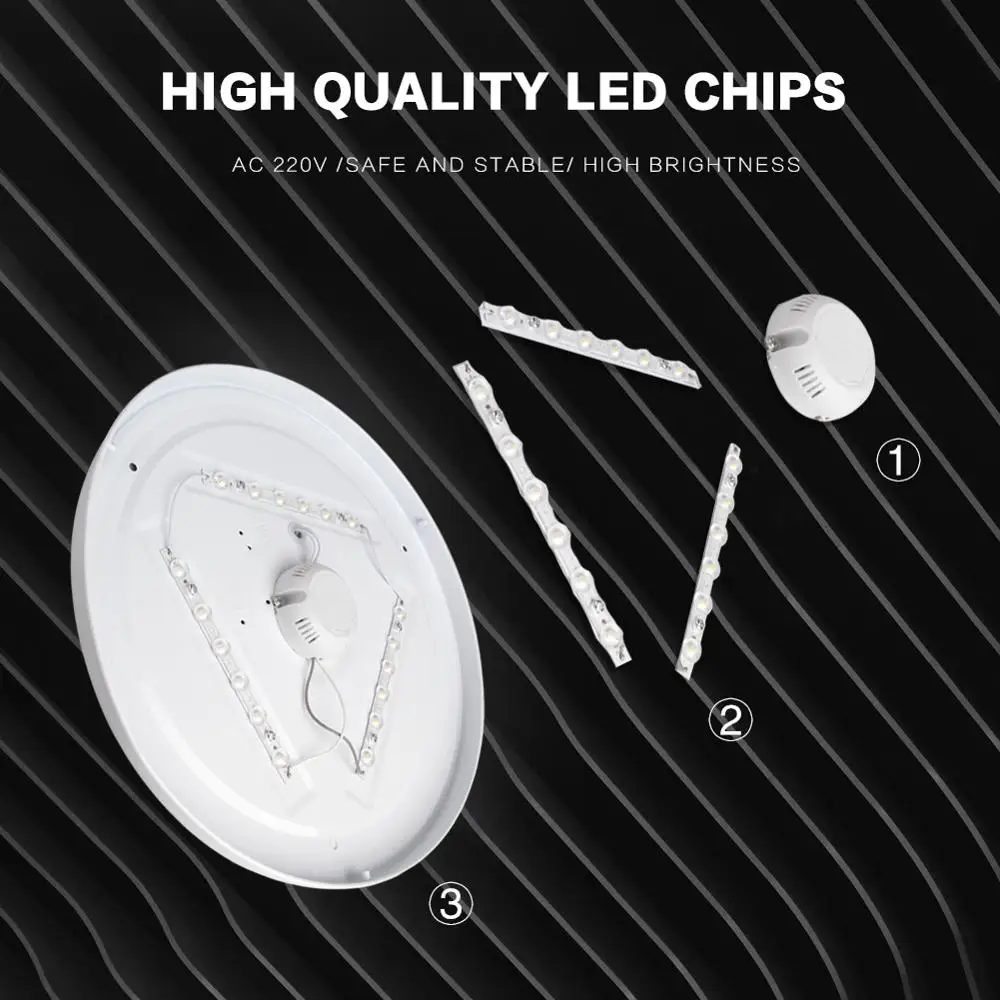 Montaje en superficie de lámpara de luz LED de techo moderno, accesorio de iluminación para dormitorio, sala de estar, cocina, estudio, decoración del hogar, pasillo, 220V, 230V, 240V