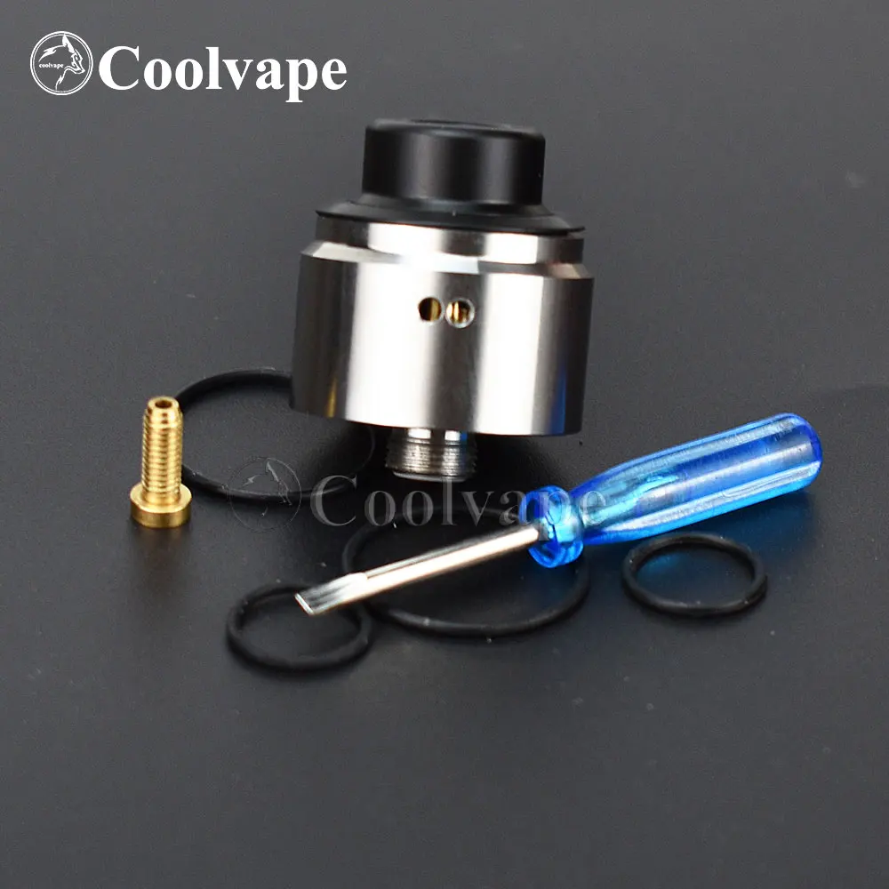 

wolf coolvape THE flave evo 22mm rda Single Coil rda MTL RDA with bf pin 316ss e-cigarette Atomizer for 510 thread mech mod vape