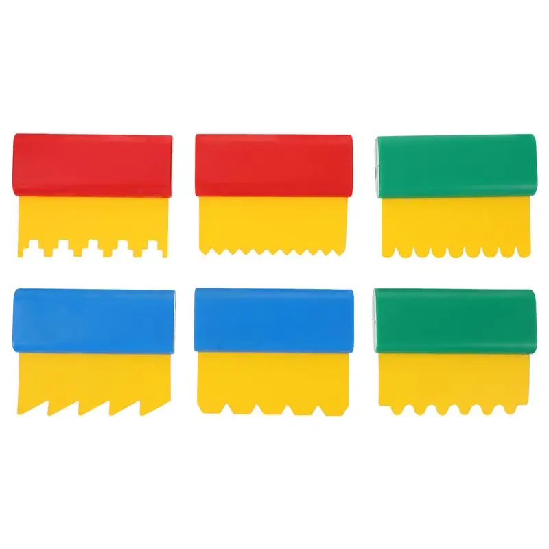 

6Pcs Kids Graffiti Brushes Kindergarten Early Education DIY Painting Scrapers