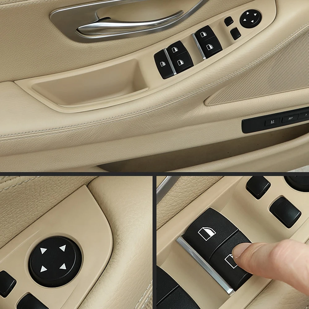 4 предмета в комплекте для BMW 5 серия F10 F11 F18 автомобиля крышка внутренней дверной