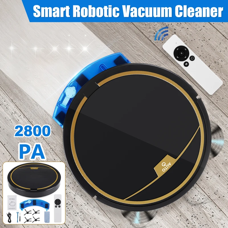 

Полностью автоматический робот-пылесос, 2800 па, двойной режим уборки и подметания, робот-пылесос с защитой от падения