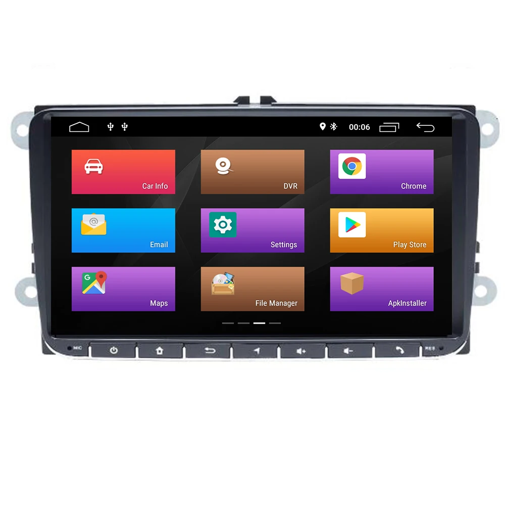 Автомагнитола 1Din для VW Skoda Octavia 2 3 Superb Volkswagen Passat b6 Seat Leon Polo T5 AmarokGolf 5 6 мультимедиа |