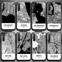 travel country sketch city map phone case for oppo realme 6 pro realme c3 5 pro c2 reno2 z a11x xt