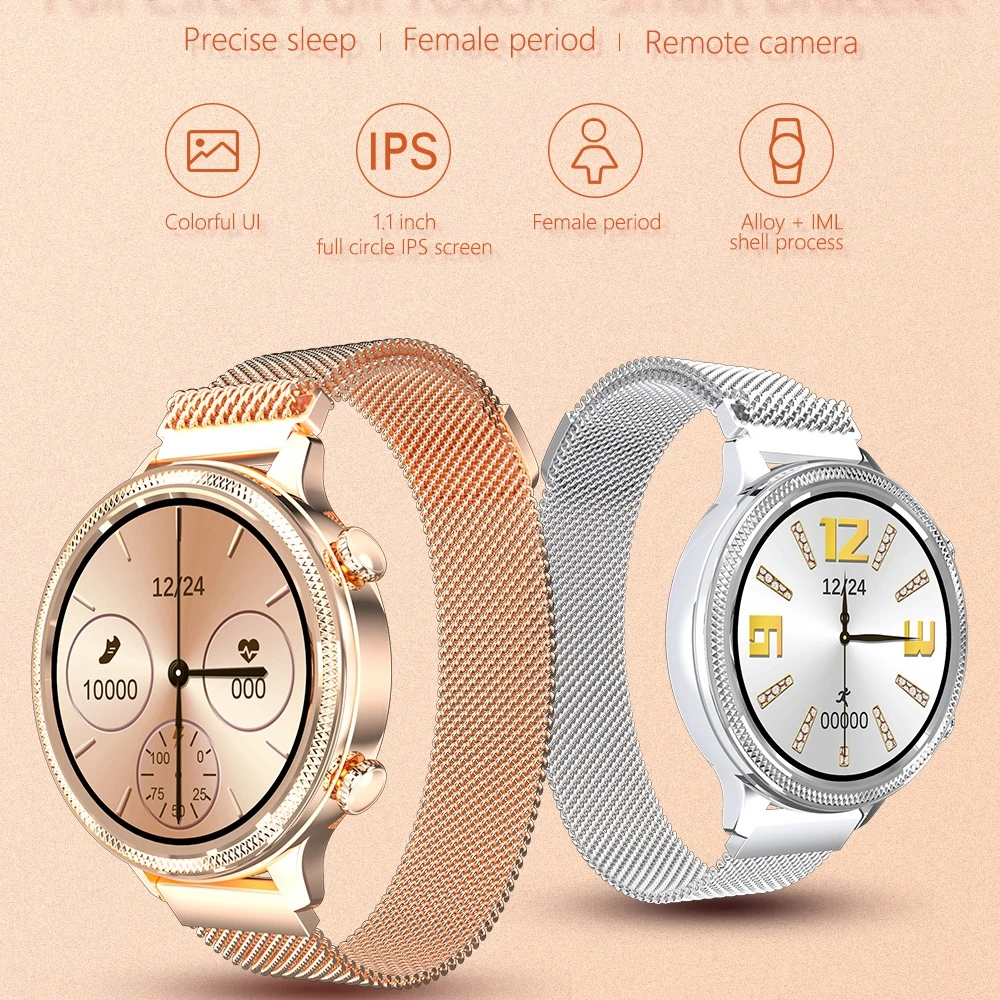 Женские Смарт часы Cobrafly M3 с круглым экраном модный роскошный браслет фитнес