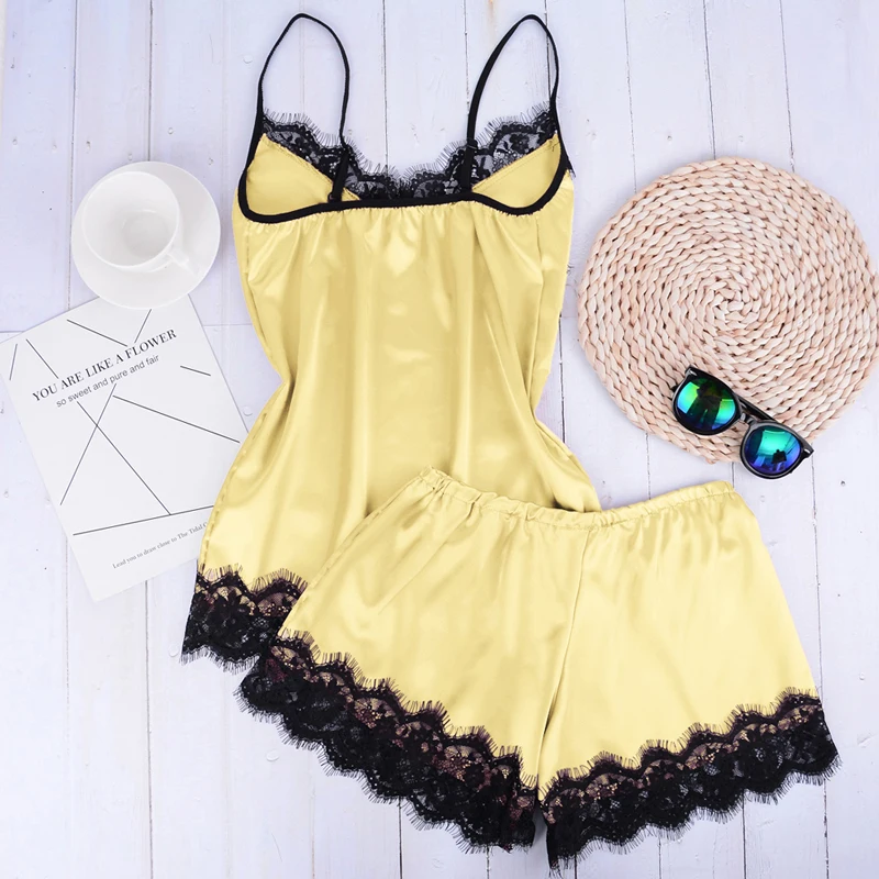 Сексуальное женское белье шелковое кружевное повседневное свободное однотонное