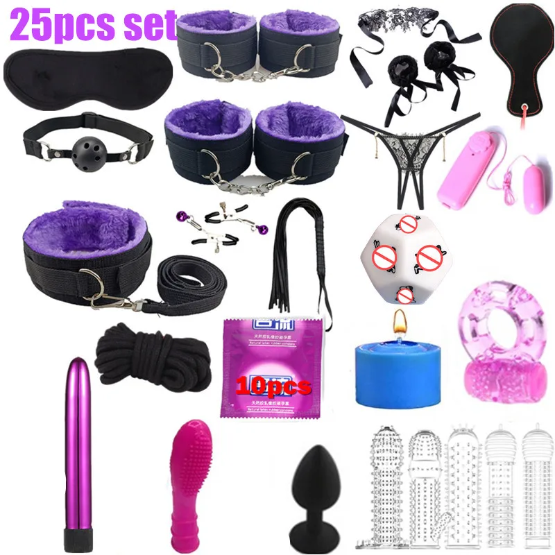 Набор для БДСМ ограничений секс кукла кляп Анальная пробка взрослых вибраторы